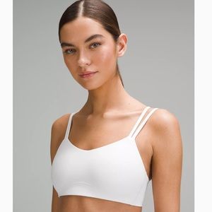 NWT Lululemon Like A Cloud long line bra in white size 4